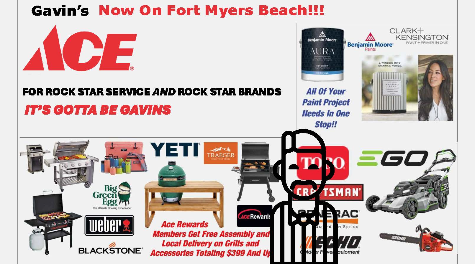 Gavin's Ace Hardware advertisement