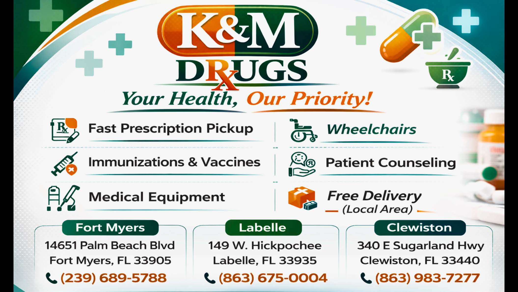 K and M Drugs advertisement