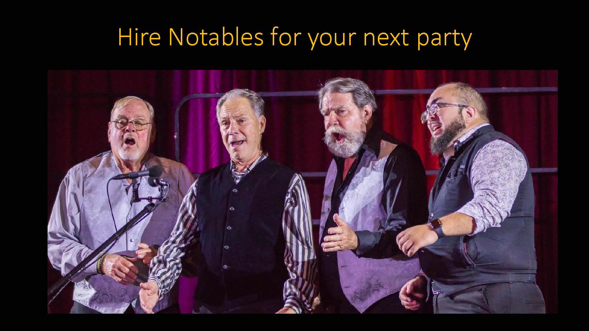 Notables Quartet advertisement