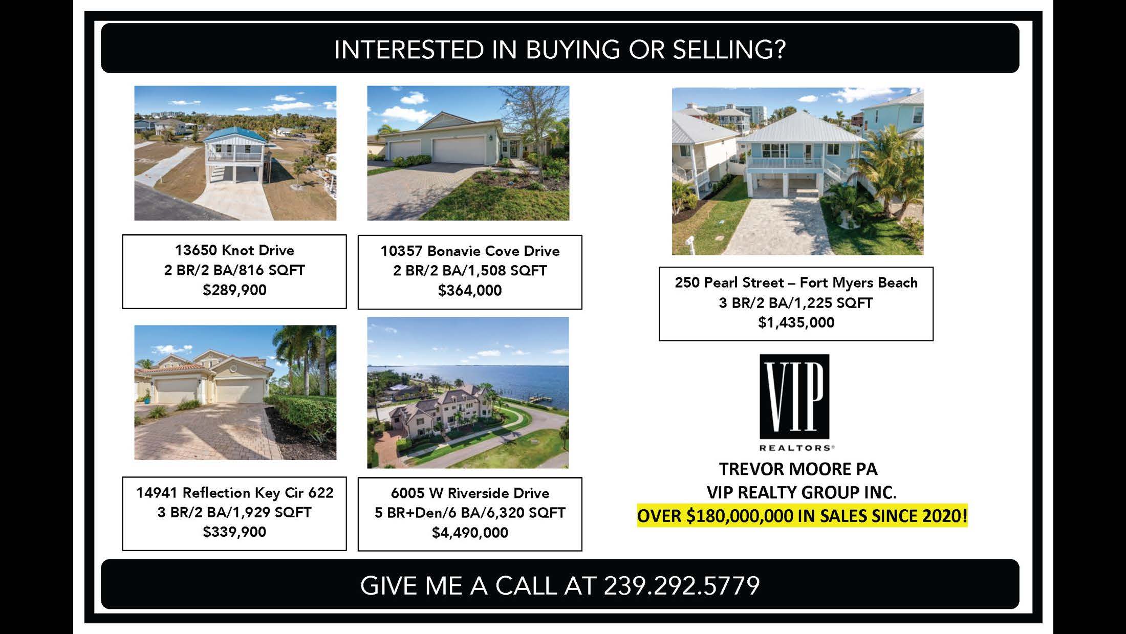 Trevor Moore PA VIP Realty advertisement